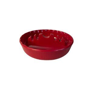 MCM Ges-Line Melamine Ashtray Used Red Round